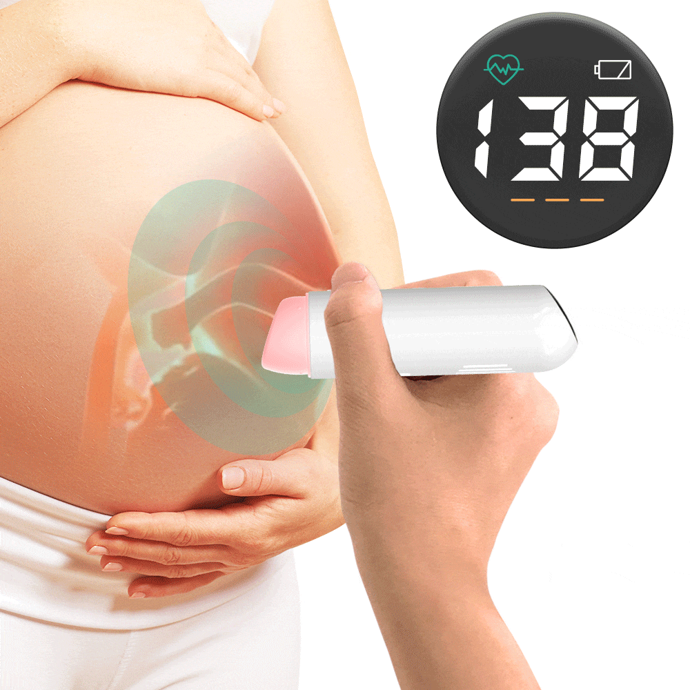 Doppler Cardíaco Fetal Inteligente Registre Y Comparta Los Latidos Del Corazón Del Bebé A 9717